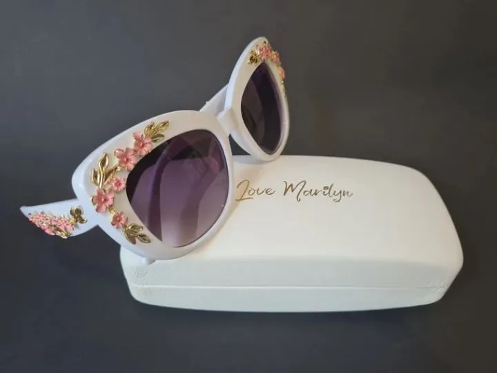White Cherry Blossom Sunglasses