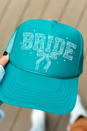 White Lace Bride Otto Jade Foam Front Trucker Hat