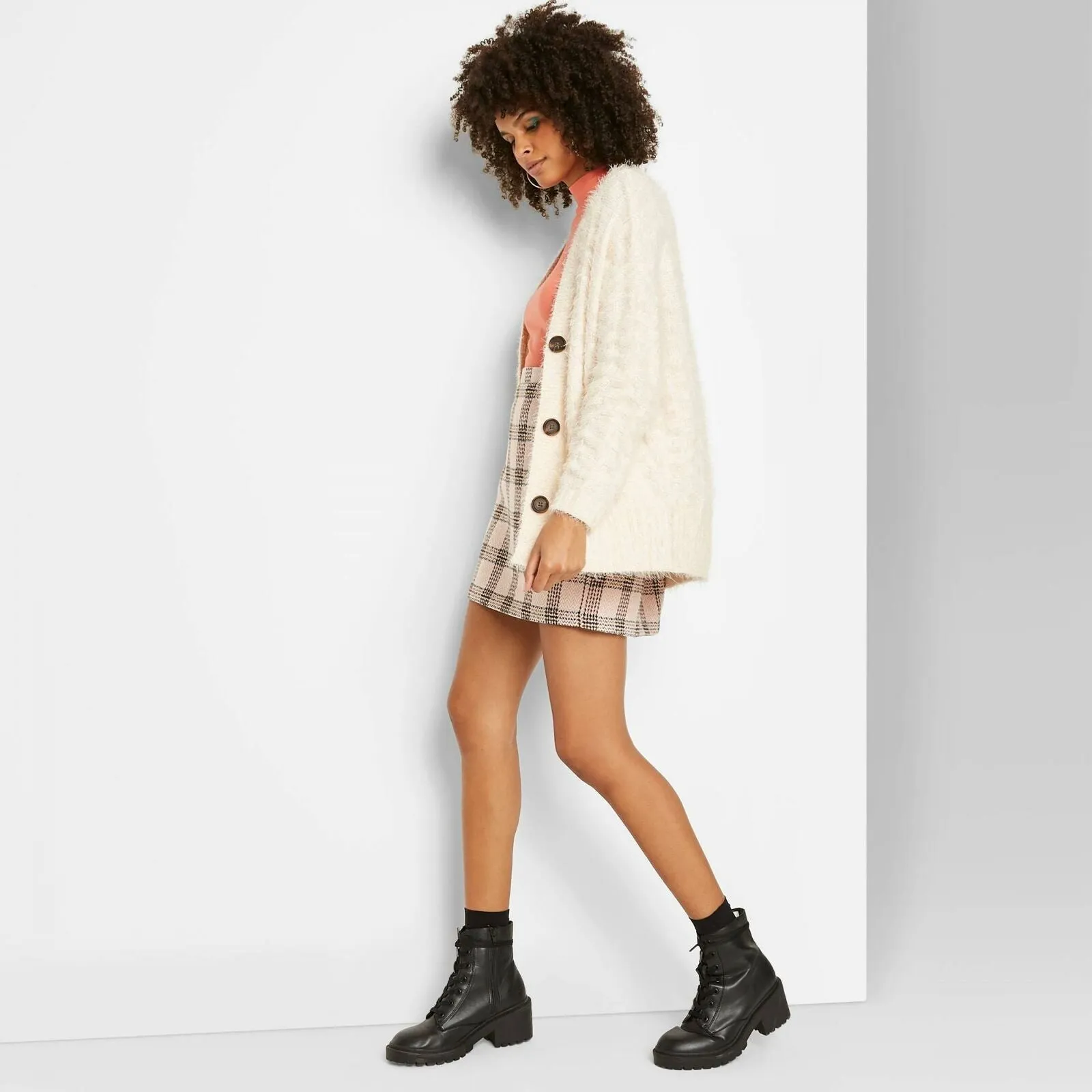 Wild Fable Women's Long Sleeve Button-Front Oversized Cardigan