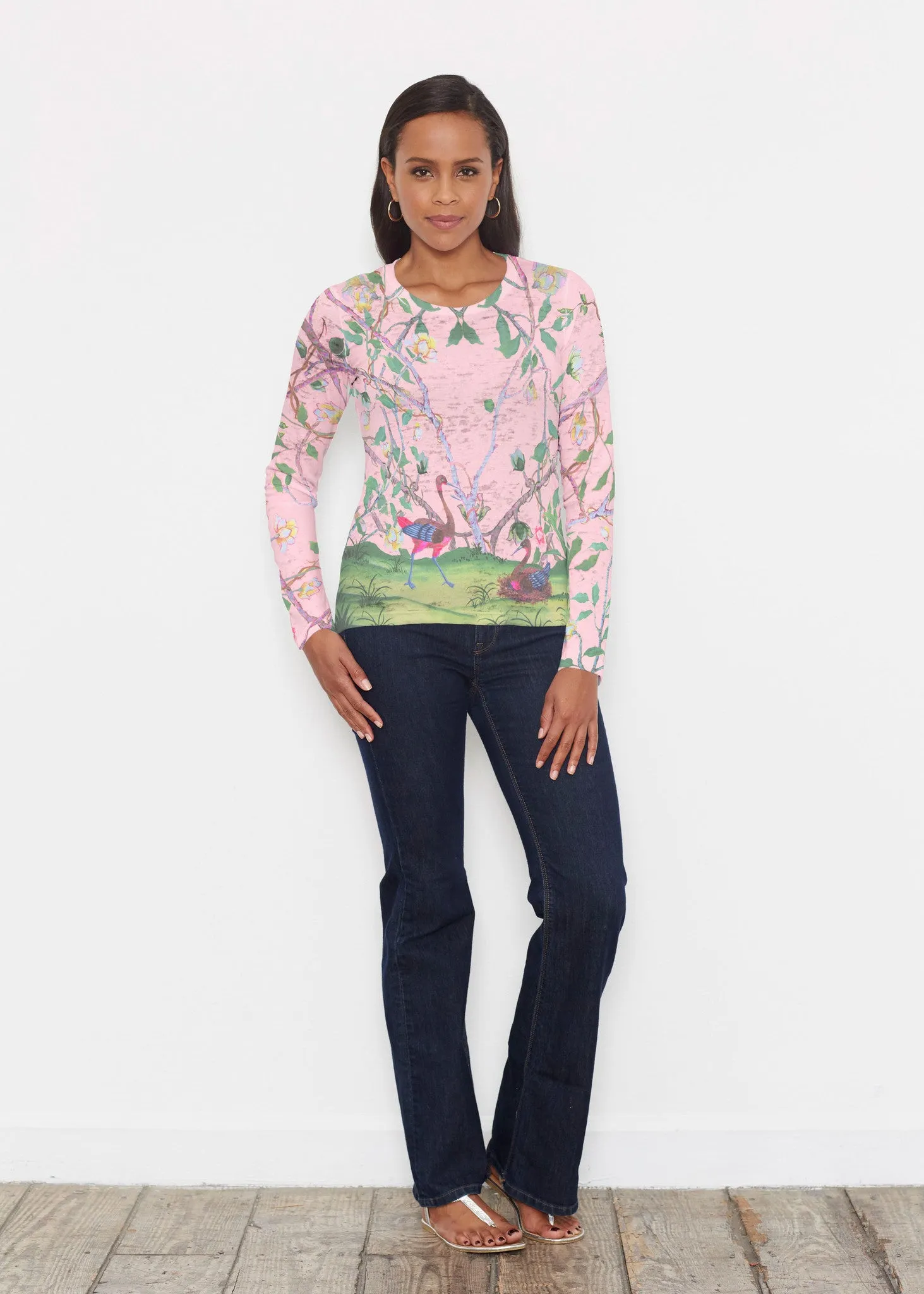 Wildwood Pink (19121) ~ Signature Long Sleeve Crew Shirt