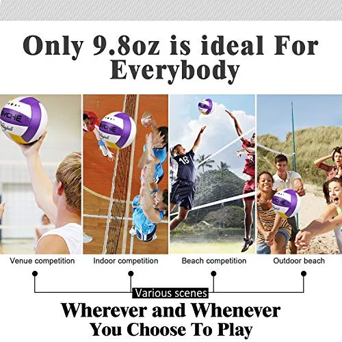 Wisdom Leaves Beach Volleyball Soft Touch Volleyball Balls for Outdoor/Indoor Games Official Size 5