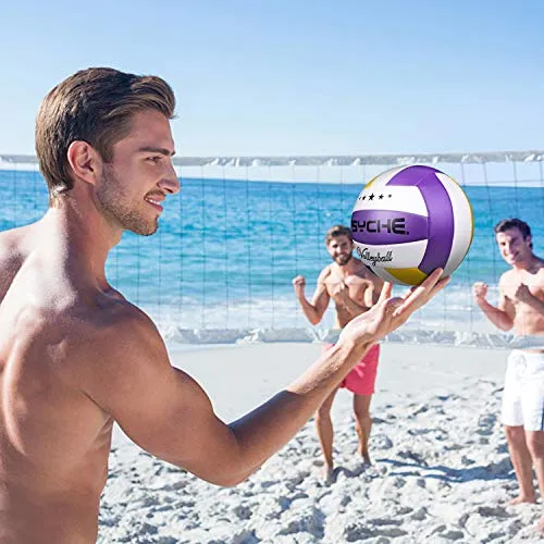 Wisdom Leaves Beach Volleyball Soft Touch Volleyball Balls for Outdoor/Indoor Games Official Size 5