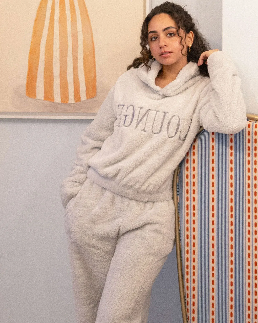 Women Fur PJ Set