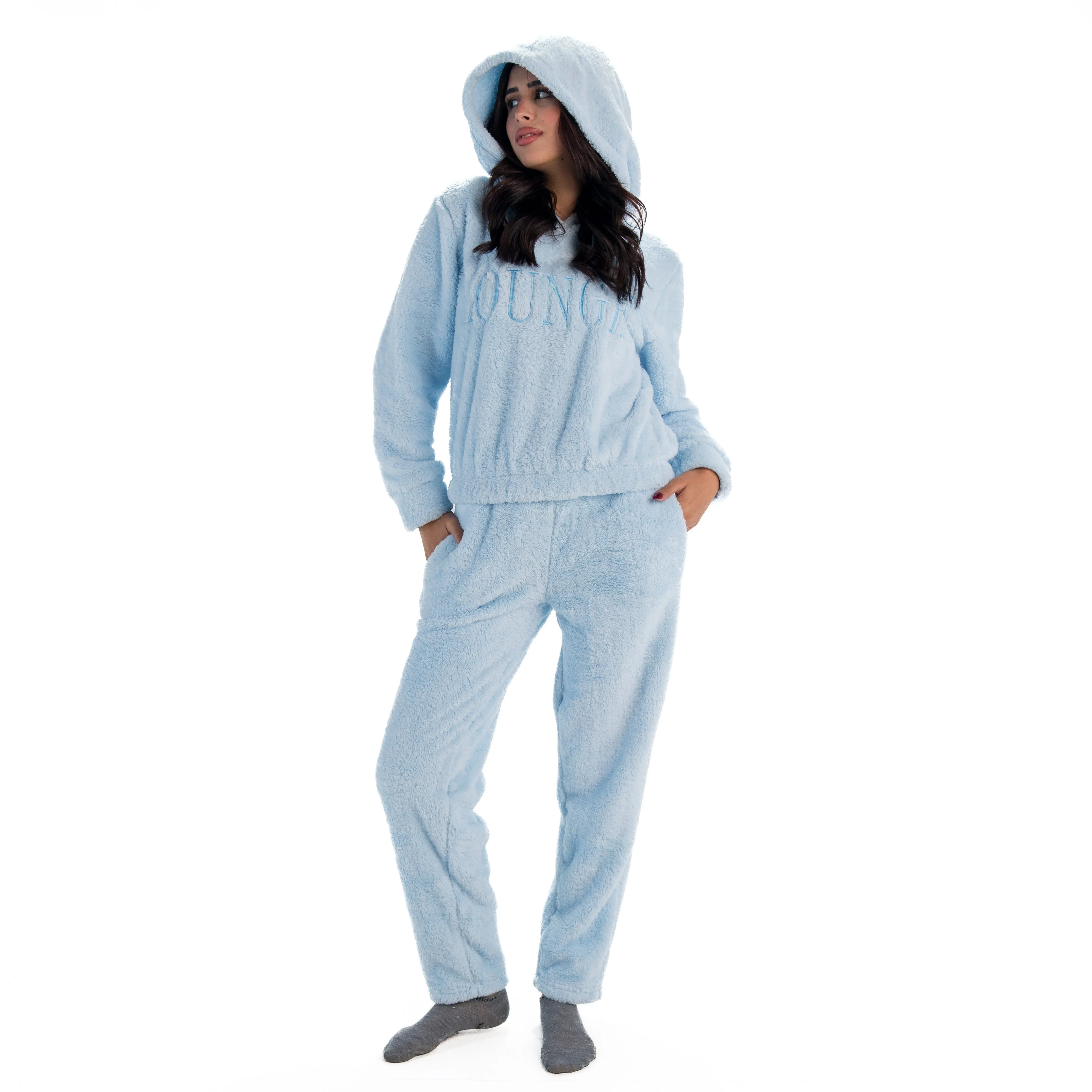 Women Fur PJ Set