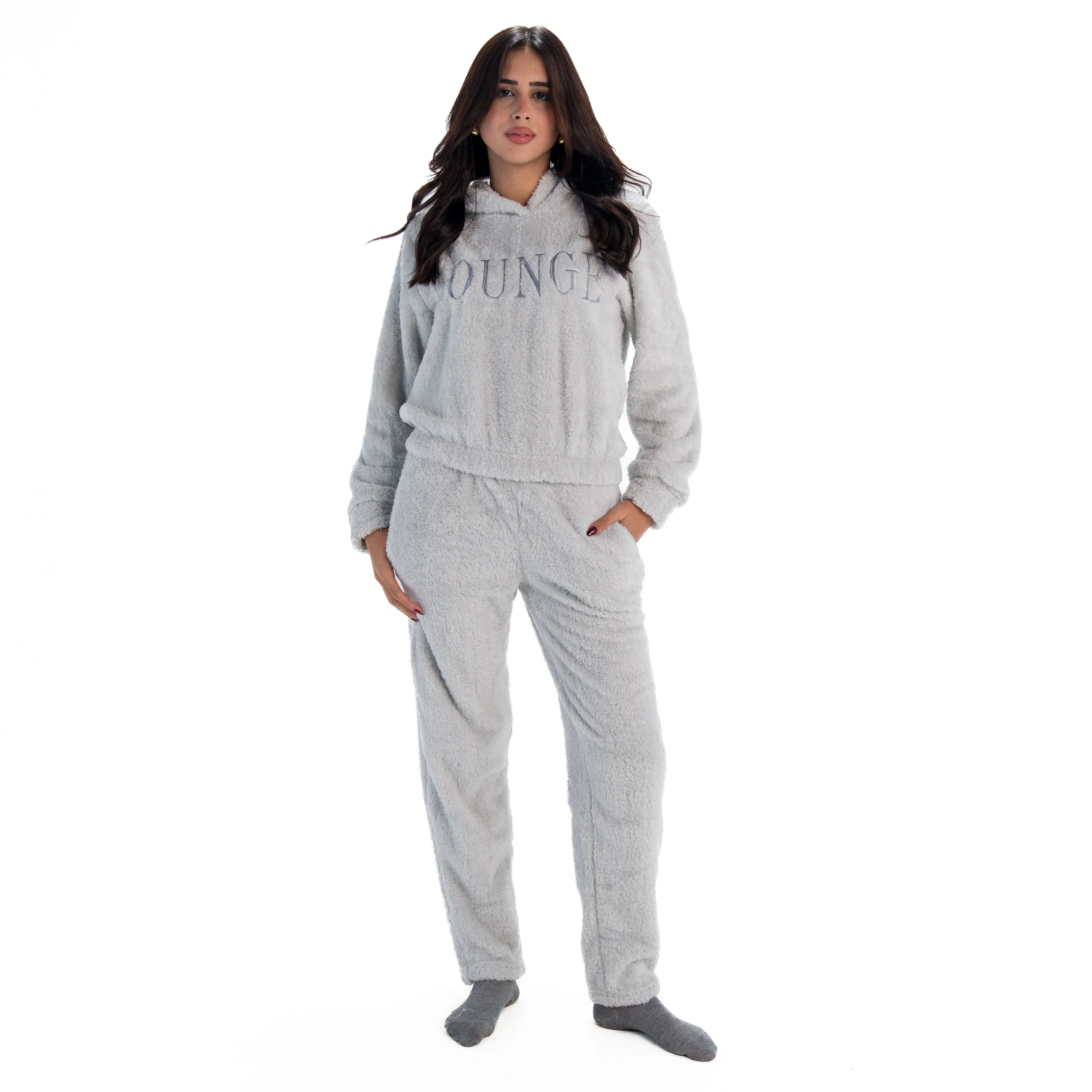 Women Fur PJ Set