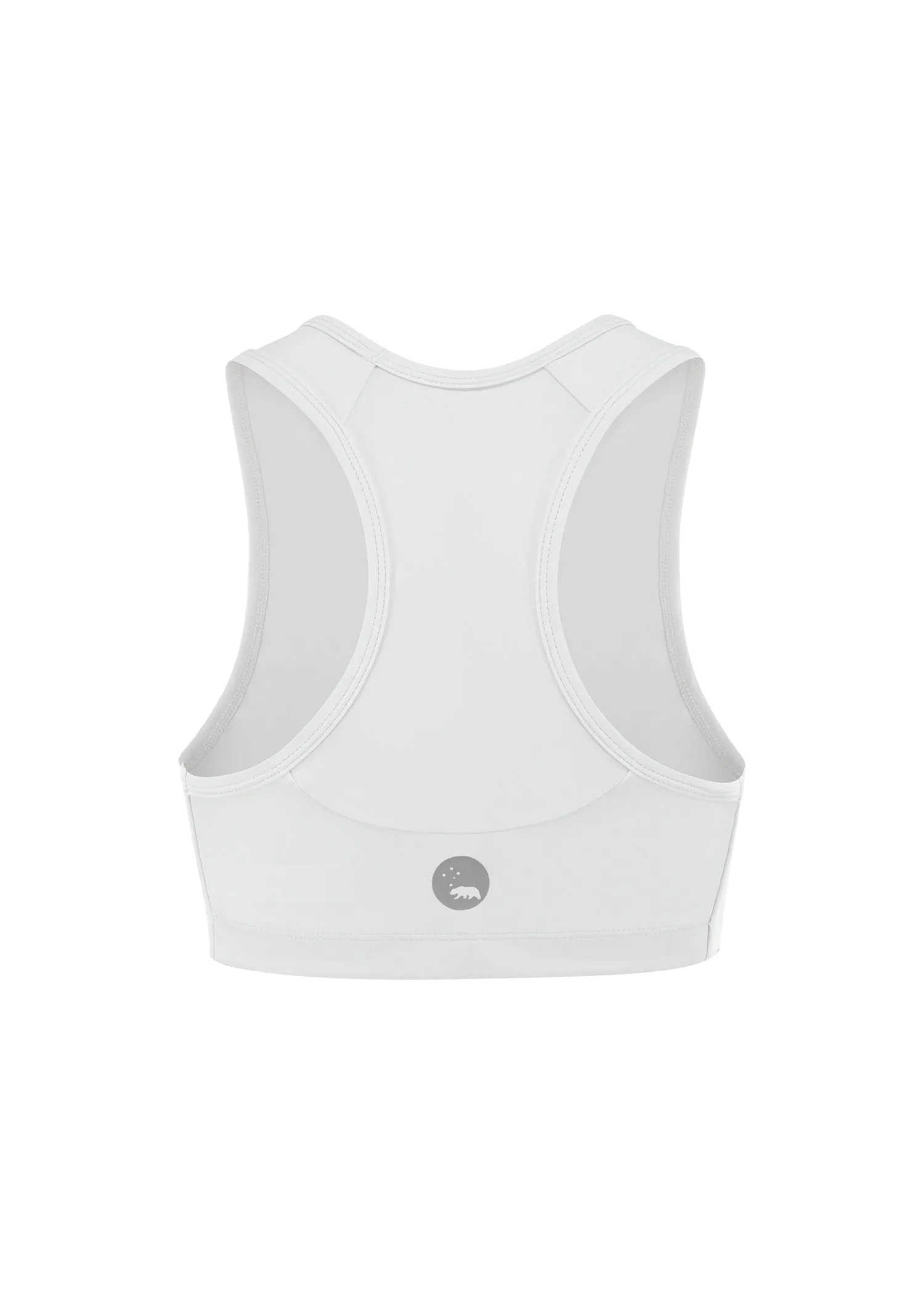 Women's Racergirl Racerback Sports Bra - white