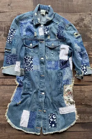 Work of Love Vintage Denim Patchwork Jacket
